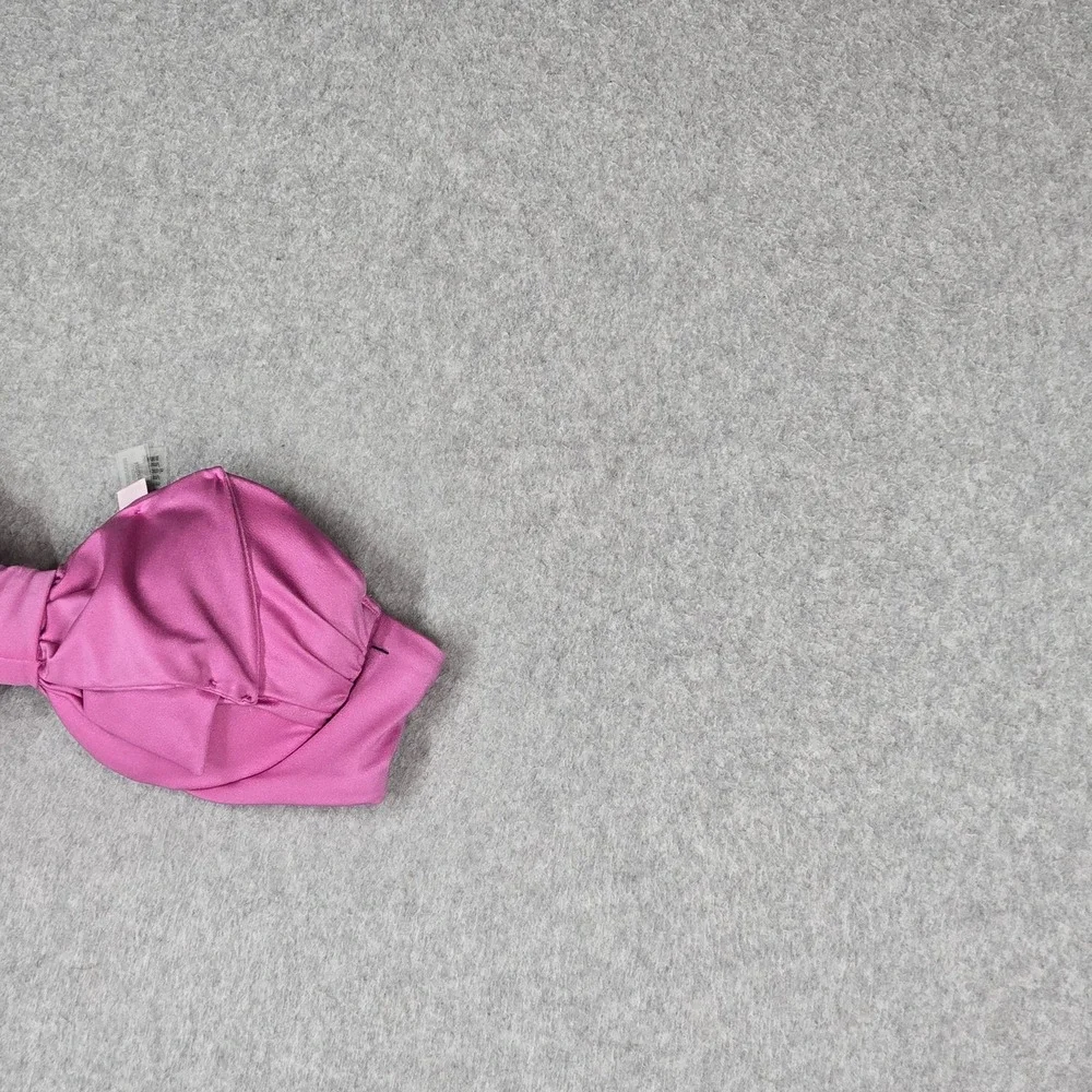 Victoria Secret Women Swimwear 34B Pink Bandeau Top Push Up Underwired Strapless